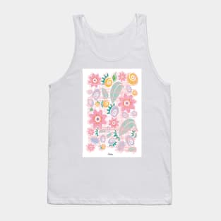 Pink Flowers Tank Top